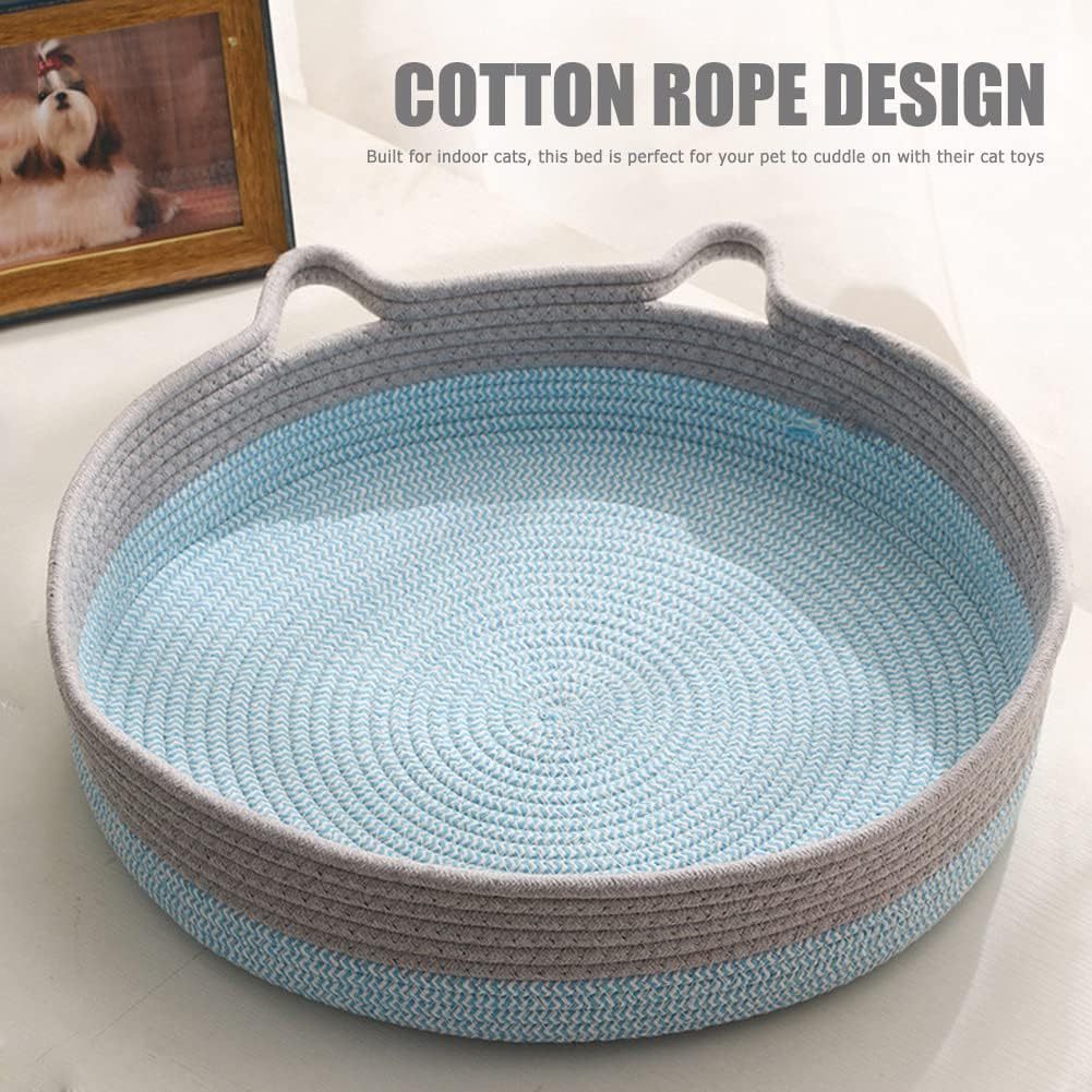 Round Cat Bed For Indoor Cats Cat Basket Bed