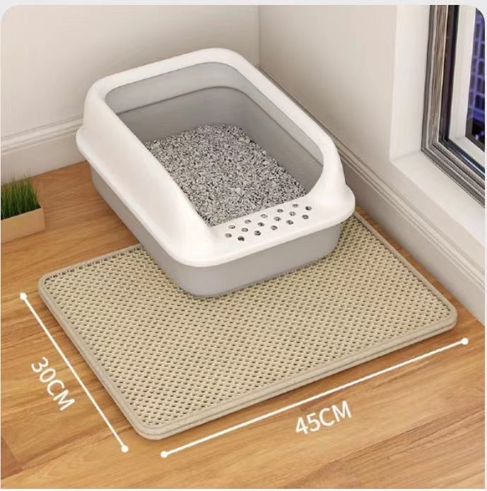 Cat Litter Mat Double Layer Filter Anti-bring