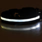 Nylon LED Pet Dog Luminous Collar Night Safety Flashing Glow in Dark