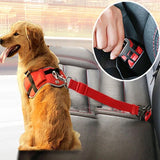 Adjustable Pet Cat Dog Car Seat Belt Pet Seat Vehicle Dog Harness Lead Clip Safety Lever Traction Dog Collars Dogs