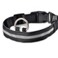 Nylon LED Pet Dog Luminous Collar Night Safety Flashing Glow in Dark