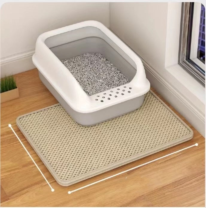 Cat Litter Mat Double Layer Filter Anti-bring