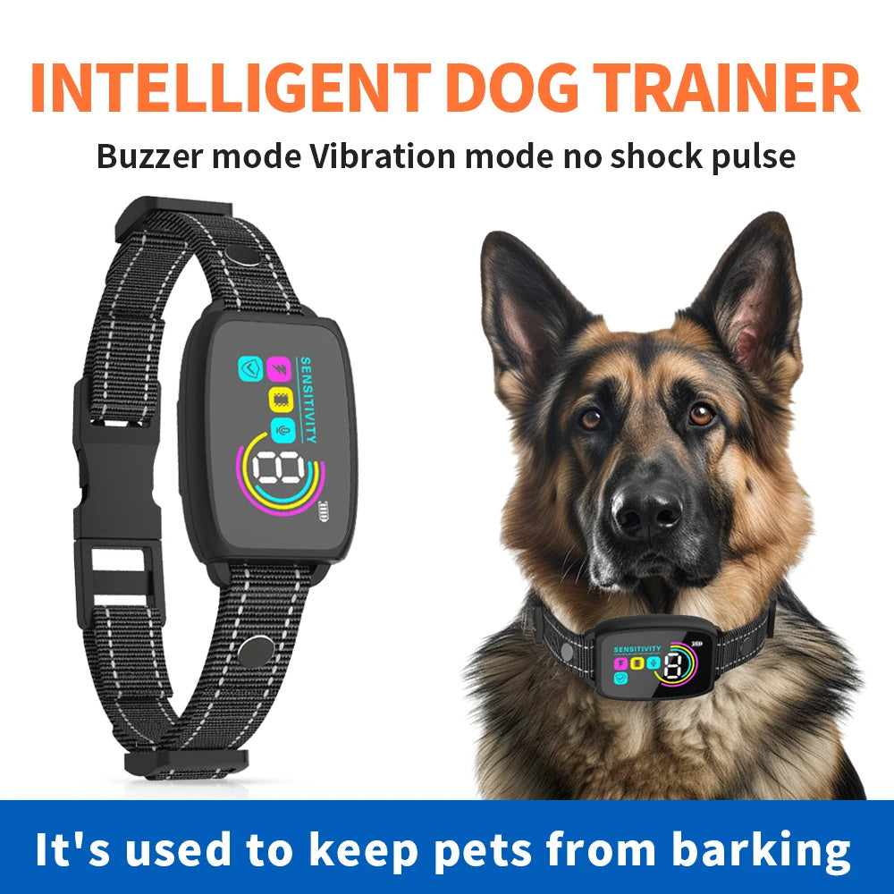 Smart Automatic Anti Barking Dog Collar Rechargeable Bark Stopper Stop Barking HD