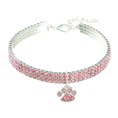 New Pet Collar Diamond Mixed Color Dogs And Cats