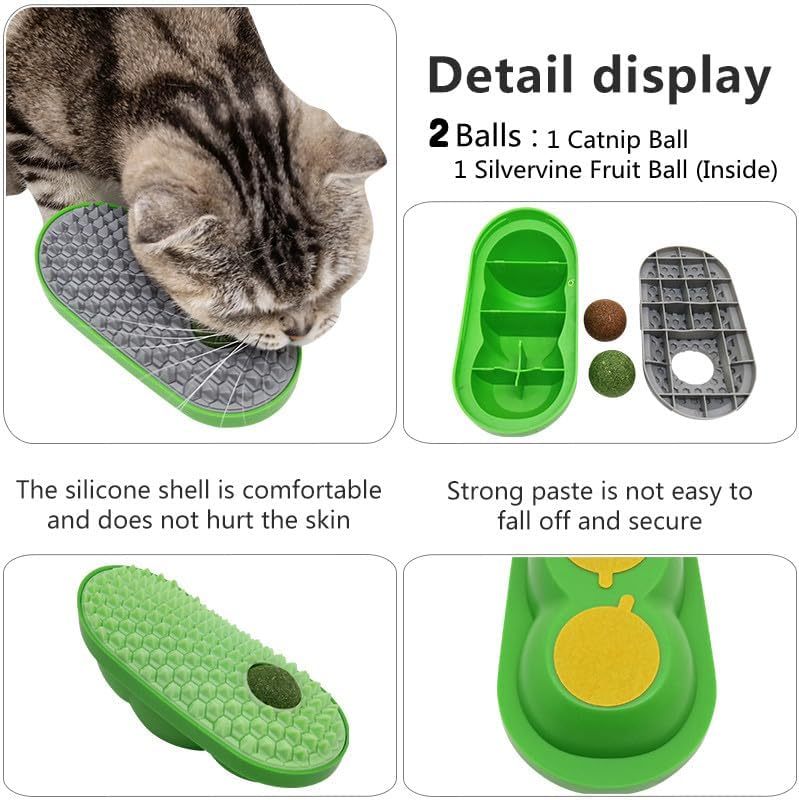 Catnip Toys Ball Massage Brush