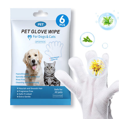 Cleaning Wipes Gloves For Dog And Cat,Pet Bathing Wipes Cleaning & Deodorizing,Dog