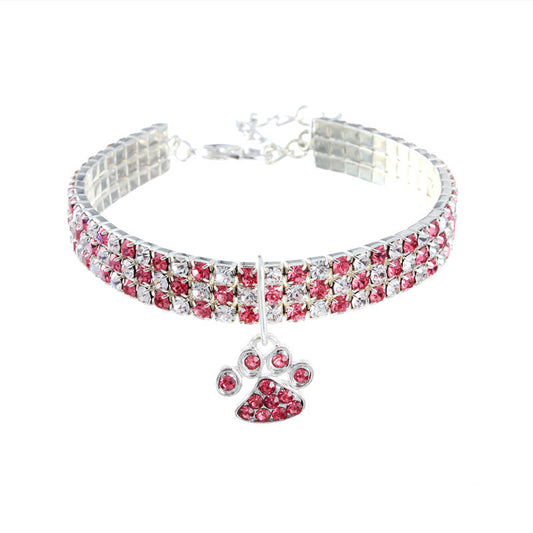 New Pet Collar Diamond Mixed Color Dogs And Cats