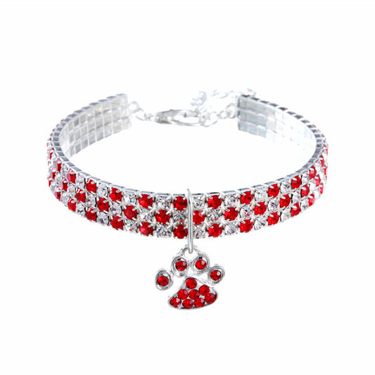 New Pet Collar Diamond Mixed Color Dogs And Cats