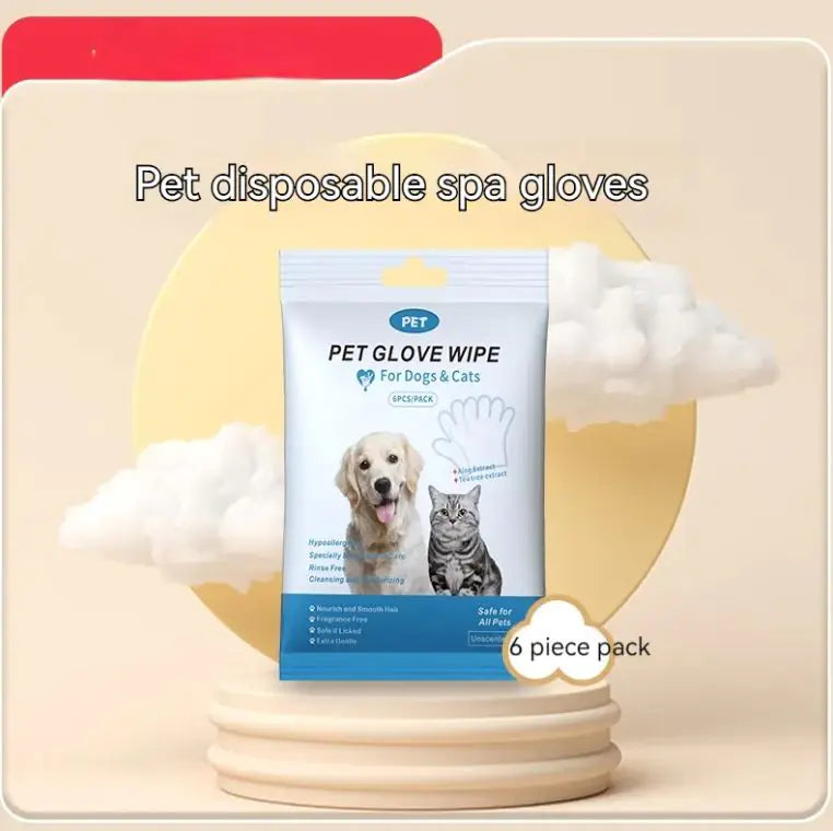 Pet Disposable Gloves Cat Dog Cleaning Gloves