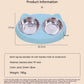 Pet Double Bowls, Stainless Steel Pet Food Bowl Water Bowl