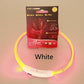 Pet Flashing Collar USB Rechargeable Glowing Necklace Safety Collar