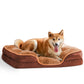 Memory Foam Pet Bed For Small Dogs & Cats With Washable