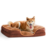 Memory Foam Pet Bed For Small Dogs & Cats With Washable