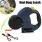 Dual Retractable Dog Leash with Lights