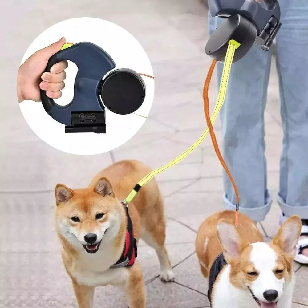 TwinDog 360° Retractable Leash