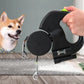 Dual Retractable Dog Leash with Lights
