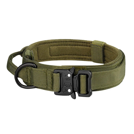 Pet Products Outdoor Tactical Dog Collar Metal Buckle