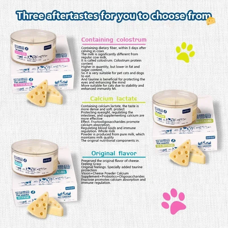 Dog Snacks Food Freeze Dried Cheese Calcium