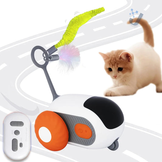 Cat Smart Interactive Car Toy Automatic Moving Remote Mouse Indoor Kitty Ball Toys