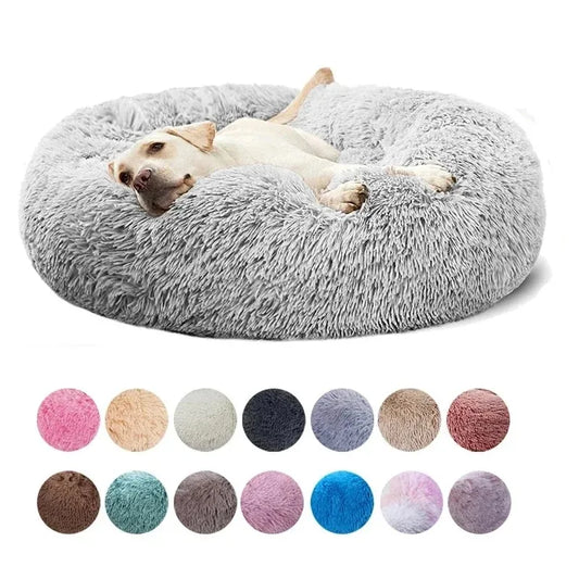 40-90cm Fluffy Dog Bed For Large Round Dog