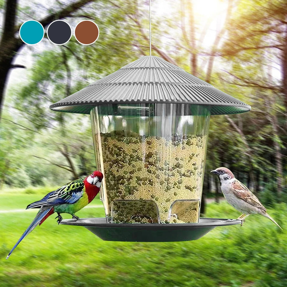 Garden Gazebo Hanging Wild Bird Feeder Outdoor Container