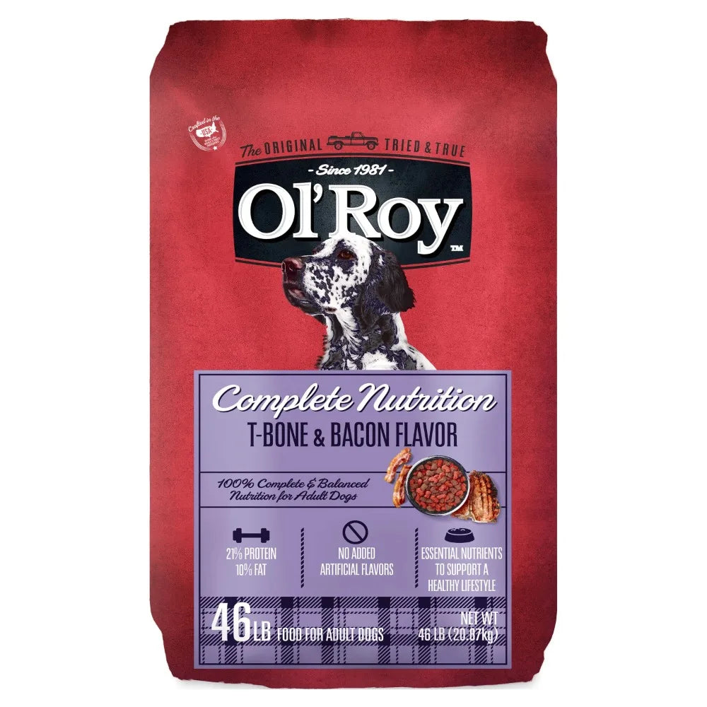 bacon flavor dry dog food