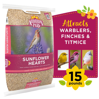 audubon park sunflower hearts wild bird food