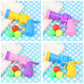 Interactive Launch Training Cat Toys Creative Kittens Mini Pompoms Games Stretch Plush Ball Toys