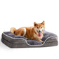 Memory Foam Pet Bed For Small Dogs & Cats With Washable