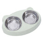 Pet Double Bowls, Stainless Steel Pet Food Bowl Water Bowl