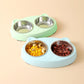 Pet Double Bowls, Stainless Steel Pet Food Bowl Water Bowl