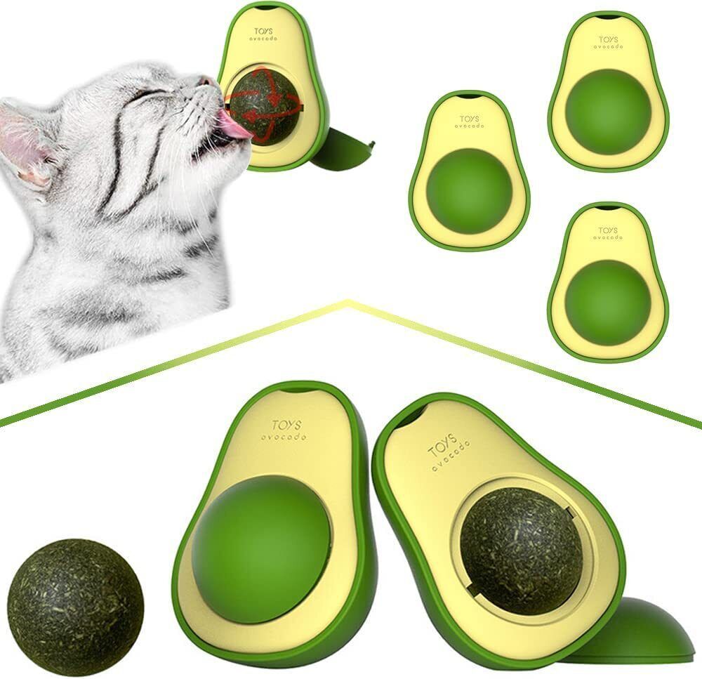 Cute Avocado Catnip Toys Cat Teeth Cleaning Toy Cat Supplies Catnip Mini Cat Treat Toys