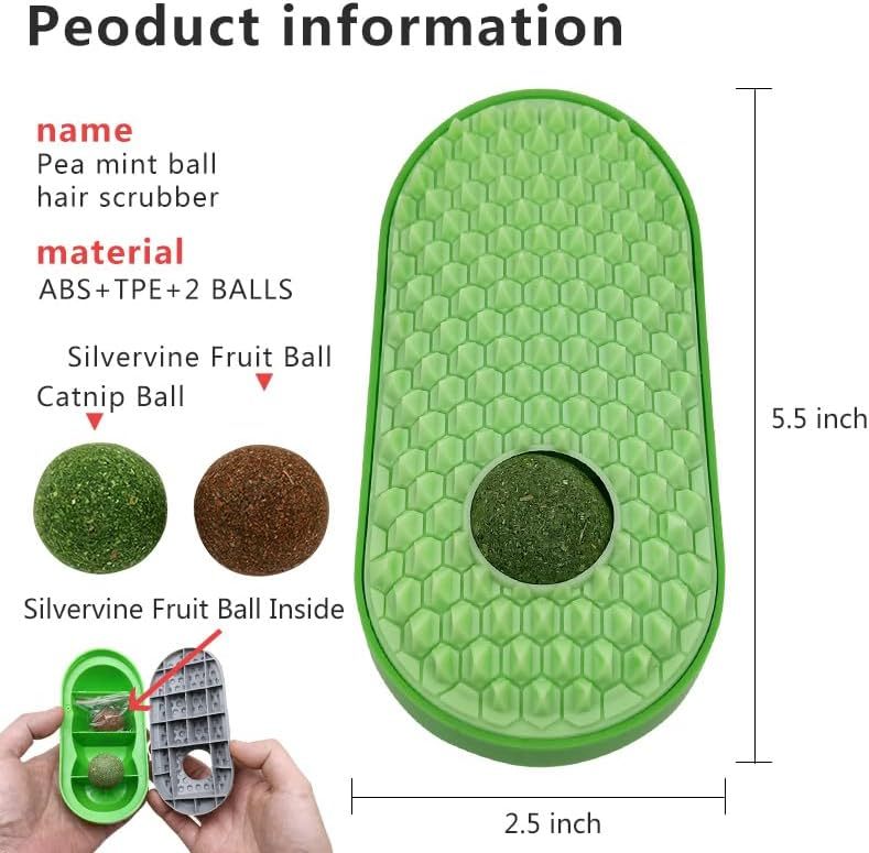 Catnip Toys Ball Massage Brush