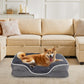 Memory Foam Pet Bed For Small Dogs & Cats With Washable