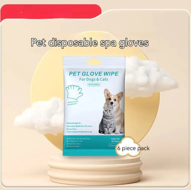 Pet Disposable Gloves Cat Dog Cleaning Gloves