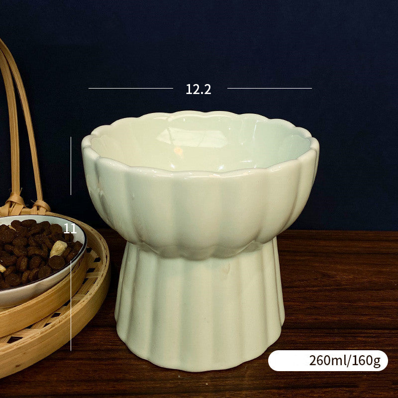 Tall Cat Food Bowl Anti-overturning Rice Bowl Water Cat Supplies