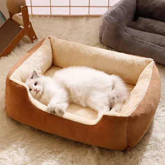 Bed For Cats Pet Products Warm Cushions Kitten Goods Accessories