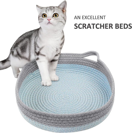 Round Cat Bed For Indoor Cats Cat Basket Bed