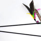 Pearl Bird Cat Teaser Feather Pet Toy Bell Cat Playing Rod
