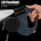 Dual Retractable Dog Leash with Lights